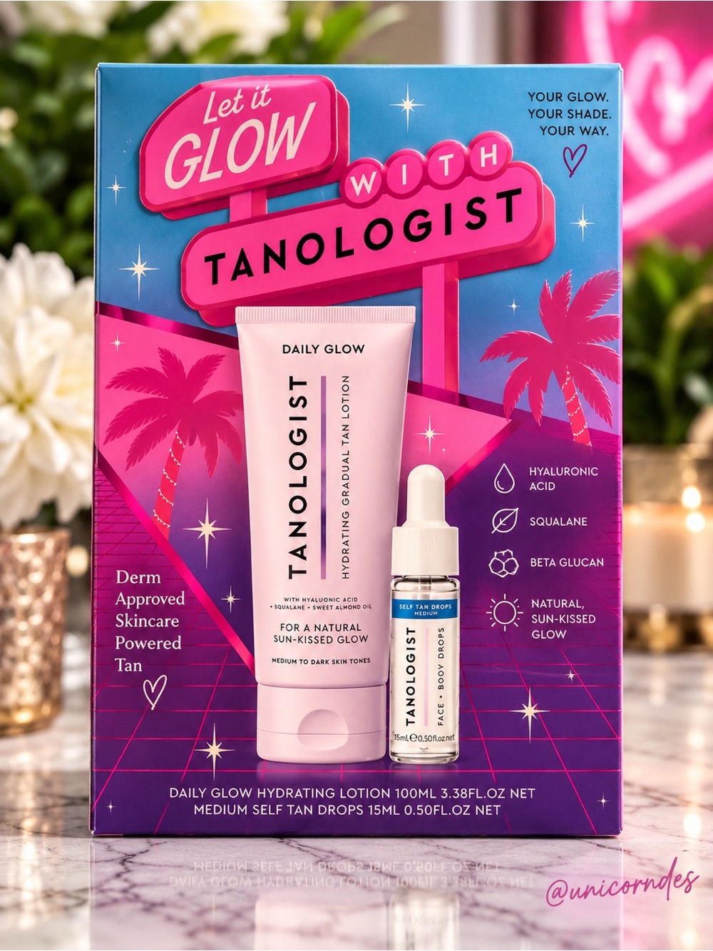Tanologist Let It Glow Self Tan Drops + Daily Glow Lotion Duo